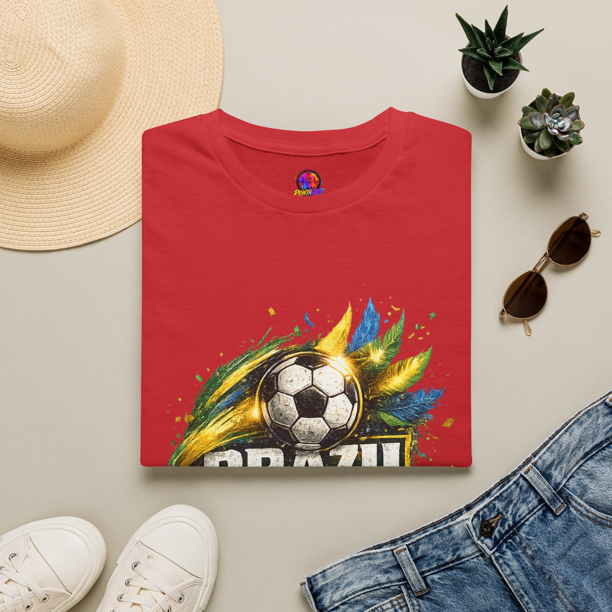 Brazil Samba Football T‑Shirt