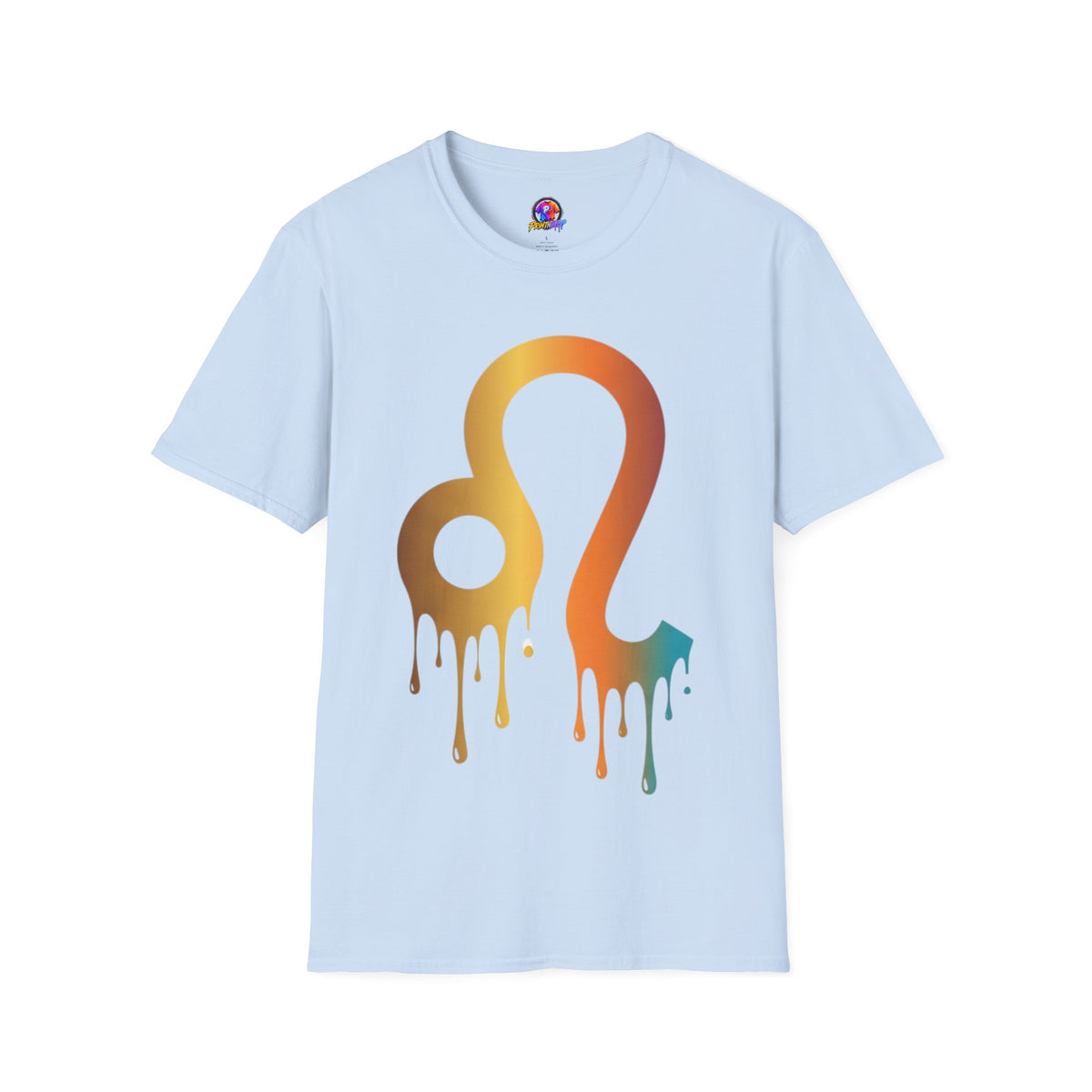 Leo Zodiac Drip T-Shirt — Colorful Astrology Sign Tee