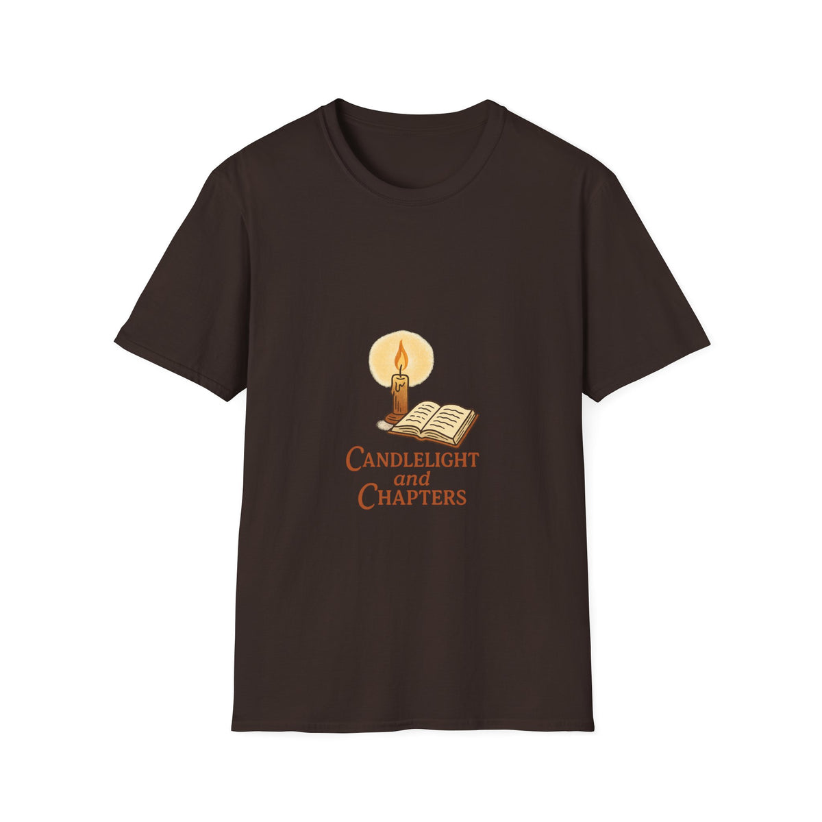 Candlelight and Chapters T-Shirt — Cozy Reading Booklover Tee - Trending Now - October 2026