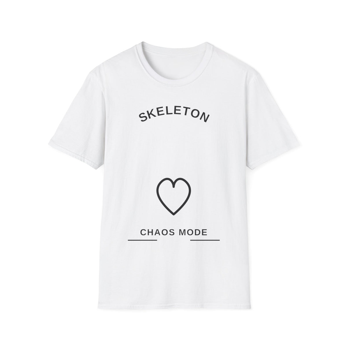 Skeleton Heart Chaos Mode Graphic Tee, Cute Romantic Grunge Aesthetic Shirt - Trending Now - September 2026
