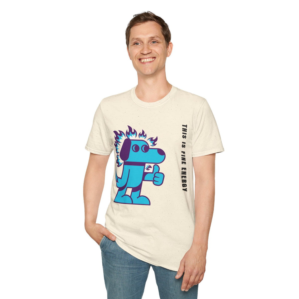 Flaming Blue Dachshund T-Shirt — Cute Cartoon Dog Graphic Tee - Trending Now - September 2026