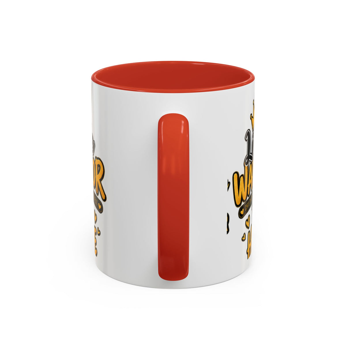 Little Warrior Childhood Cancer Awareness Coffee Mug – "Big Hope" Accent Mug