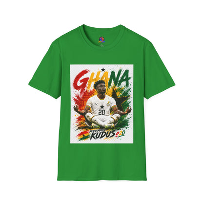 Ghana Football Player Graphic T-Shirt — Ghana Colors & Kudus Print