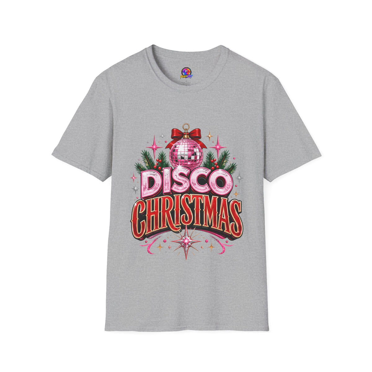 Disco Christmas T-Shirt — Retro Glitter Ornament Holiday Tee