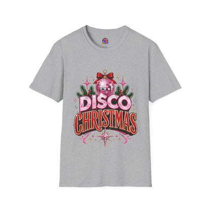 Disco Christmas T-Shirt — Retro Glitter Ornament Holiday Tee