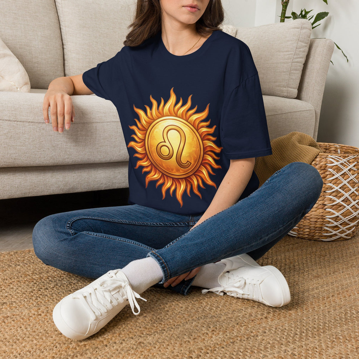 Leo Sun T‑Shirt — Zodiac Sunburst Graphic Tee