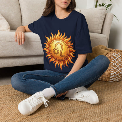 Leo Sun T‑Shirt — Zodiac Sunburst Graphic Tee