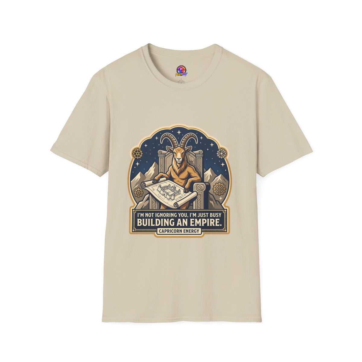 Capricorn Zodiac T-Shirt — "Building an Empire" Goat Horoscope Tee