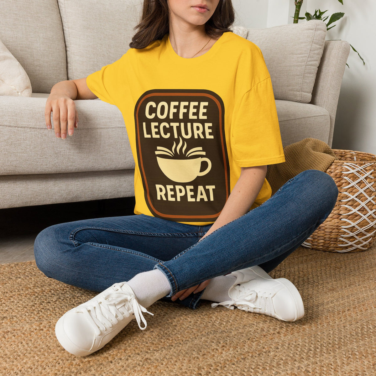 Coffee Lecture Repeat T‑Shirt — Funny Professor Coffee Tee for Teachers & Students - Trending Now - August 2026