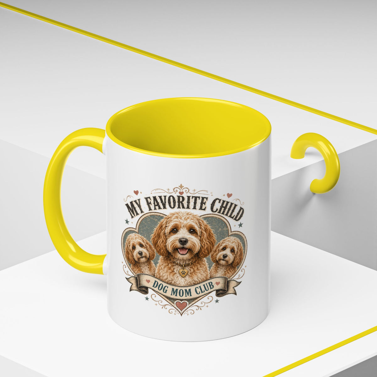 Milo Bailey Dog Dad Mom Dog Mom Club Coffee Mug — “My Favorite Child” Cute Labradoodle Gift
