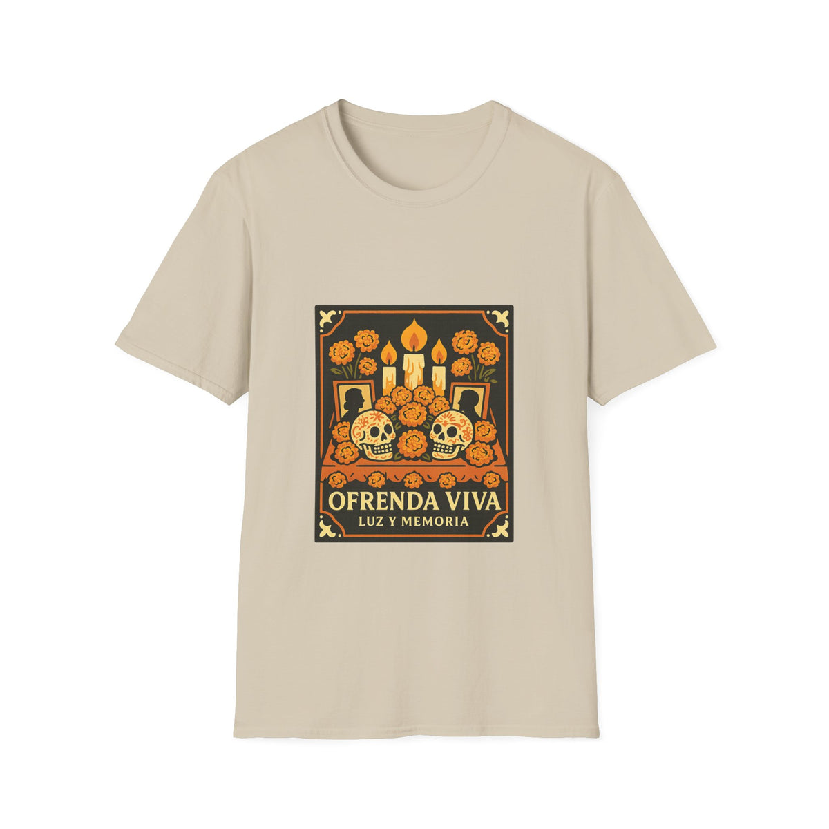 Day of the Dead T-Shirt — 'Ofrenda Viva' Calavera Altar Design - Trending Now - October 2026