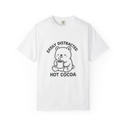 Hot Cocoa Bear T-Shirt — "Easily Distracted" Cute Winter Graphic Tee - Trending Now - October 2026