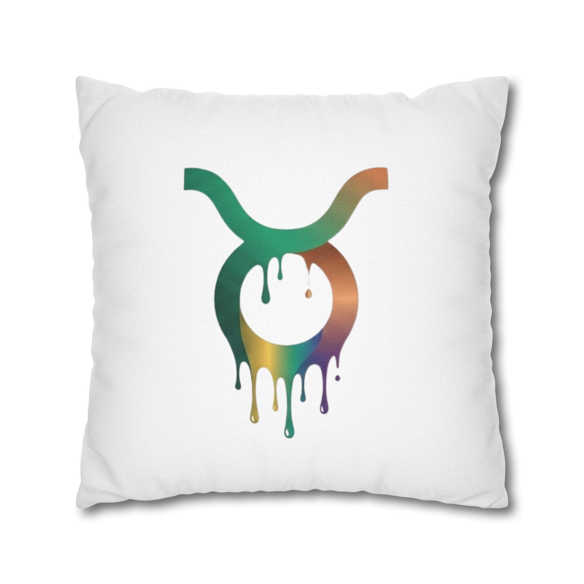 Taurus Drip Decorative Pillowcase — Zodiac Throw Pillow Cover