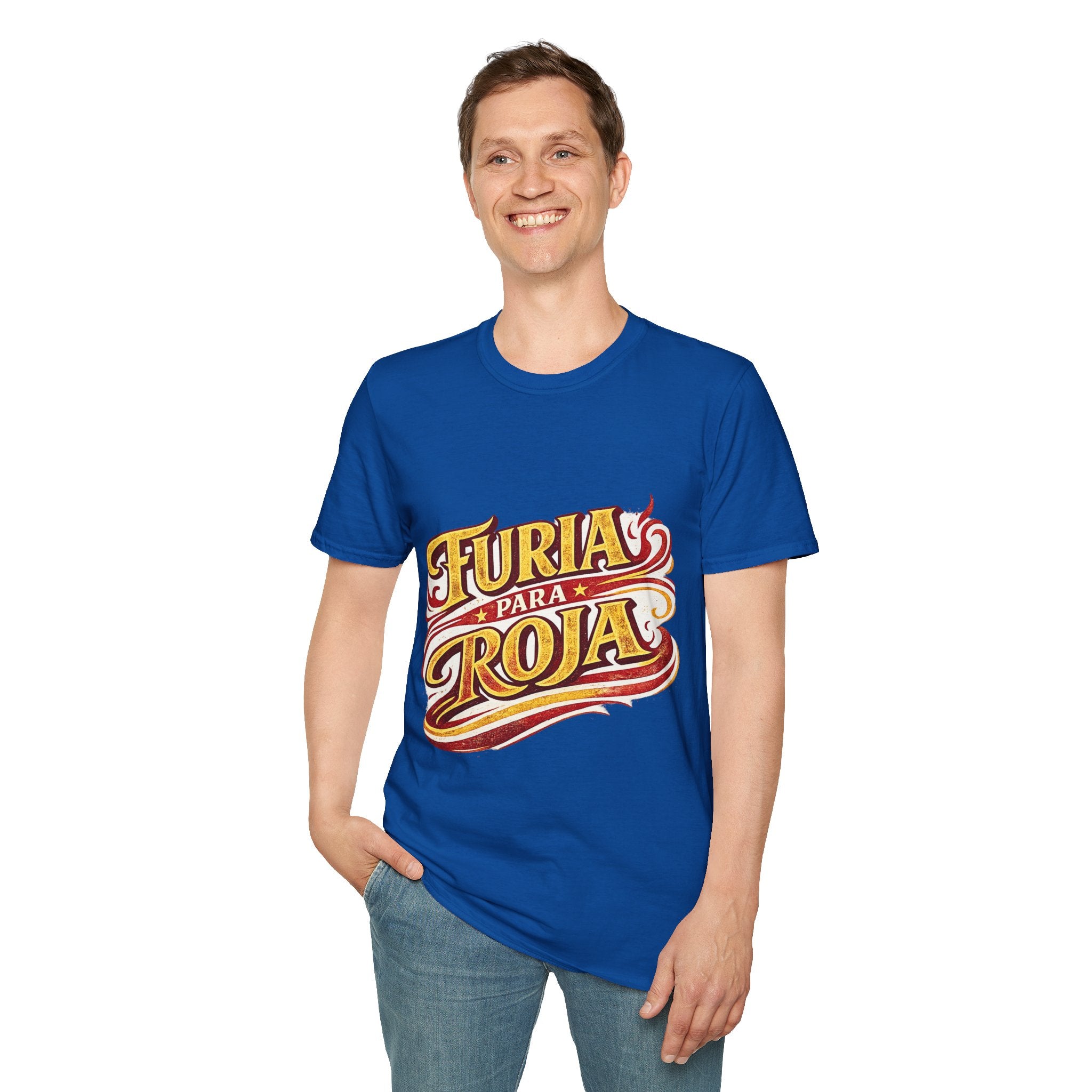 Spain Furia Para Roja T-Shirt — Vintage Flame Spanish Pride Soccer Tee