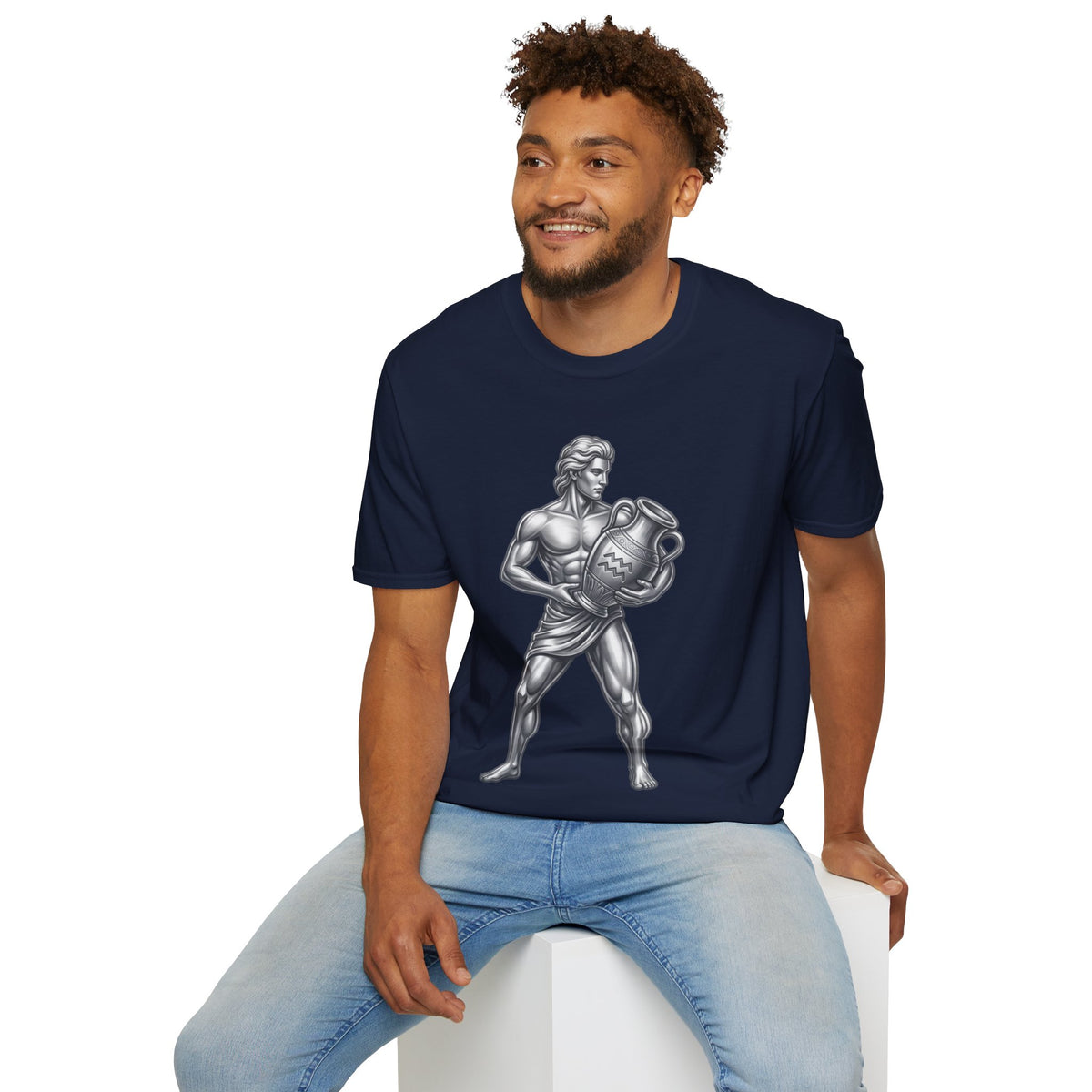Aquarius Zodiac T-Shirt — Mythic Water Bearer Astrology Tee