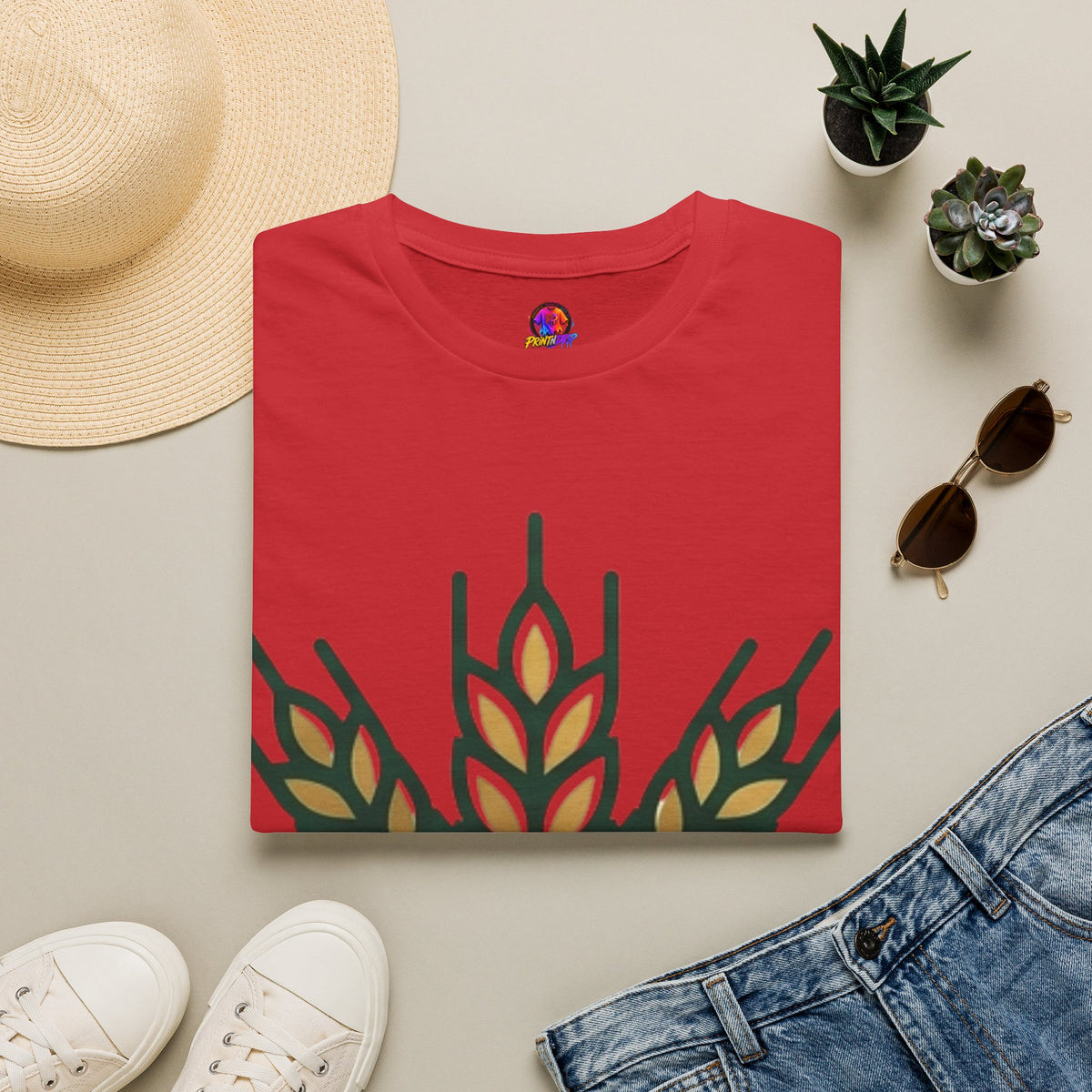 Thanksgiving T-shirt Wheat Field Graphic T-Shirt — Rustic Harvest Farmwear