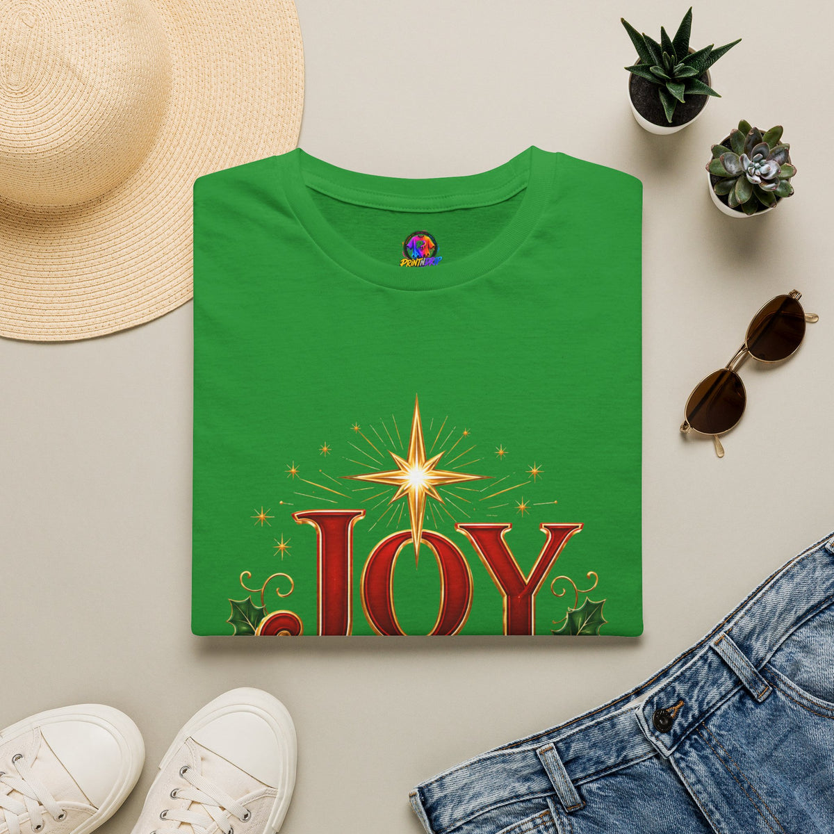 Joy to the World T-Shirt — Festive Christmas Holiday Tee
