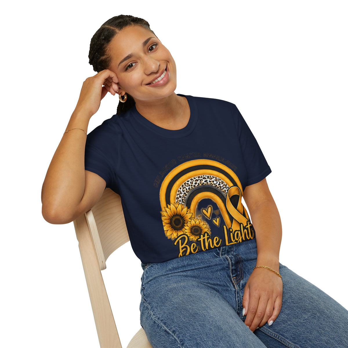 Be the Light Childhood Cancer Awareness T-Shirt