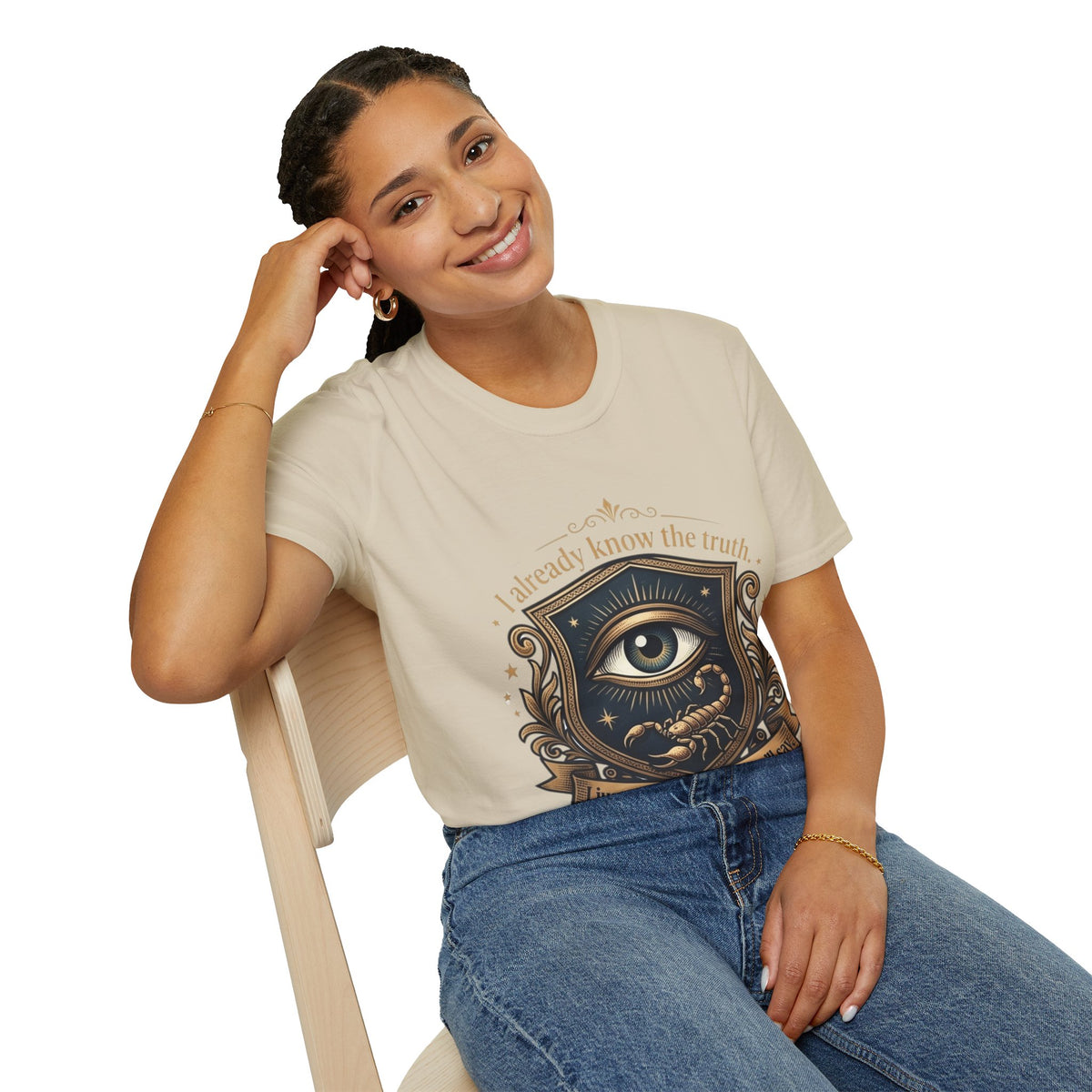 I Already Know the Truth Scorpio T-Shirt — Mystical Third Eye Zodiac Tee
