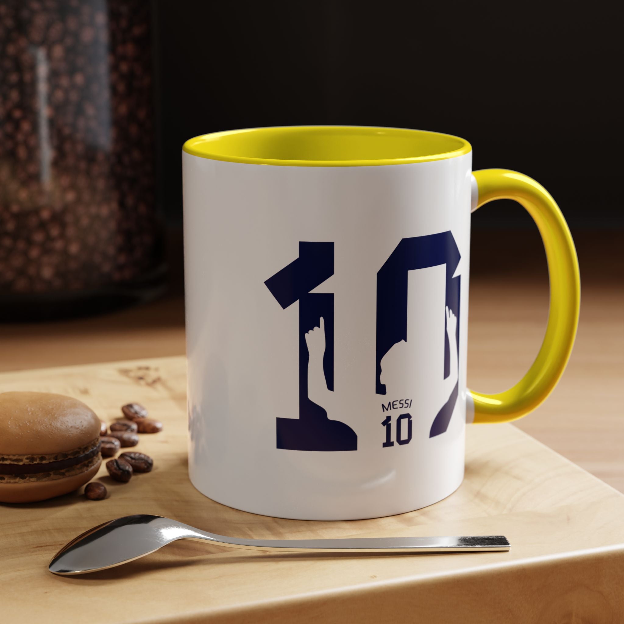 Messi Number 10 Coffee Mug — Soccer Fan Accent Mug