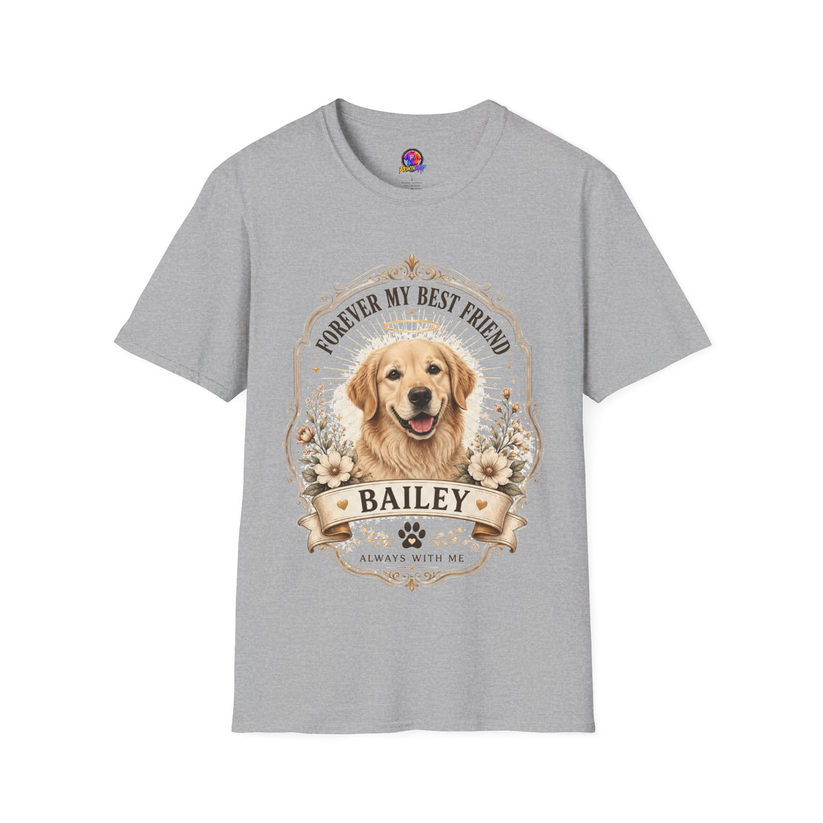 Forever My Best Friend Memorial Dog T-Shirt — Personalized Pet Tribute Tee