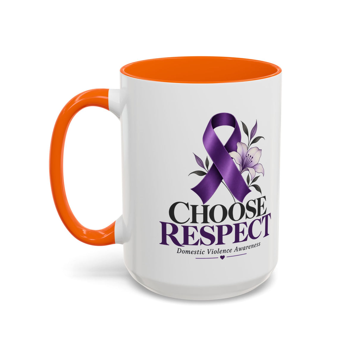Choose Respect - Domestic Violence Awareness Coffee Mug (Accent, 11/15oz)