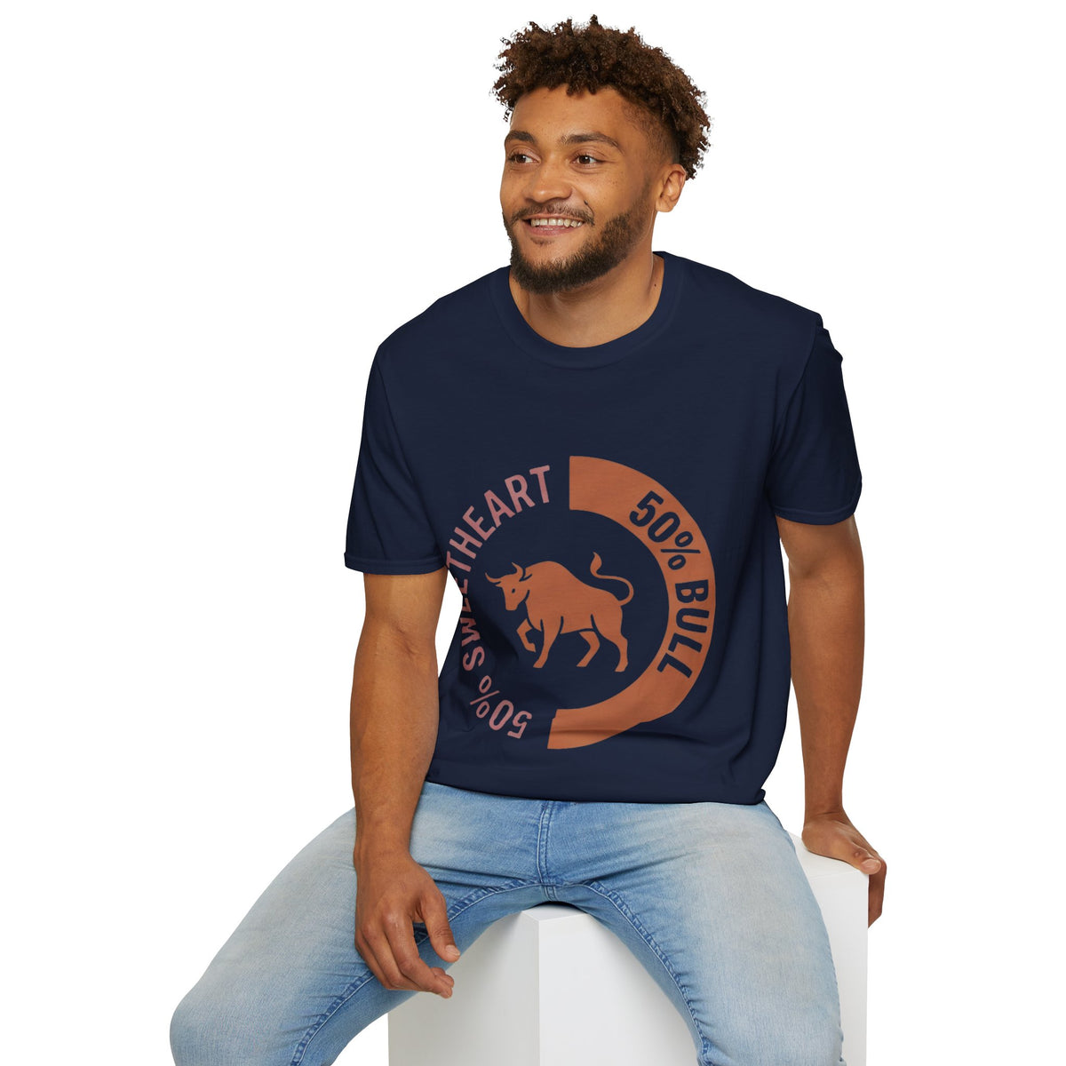 Taurus Bull 50% Sweetheart Graphic T-Shirt — Zodiac Taurus Valentine Tee