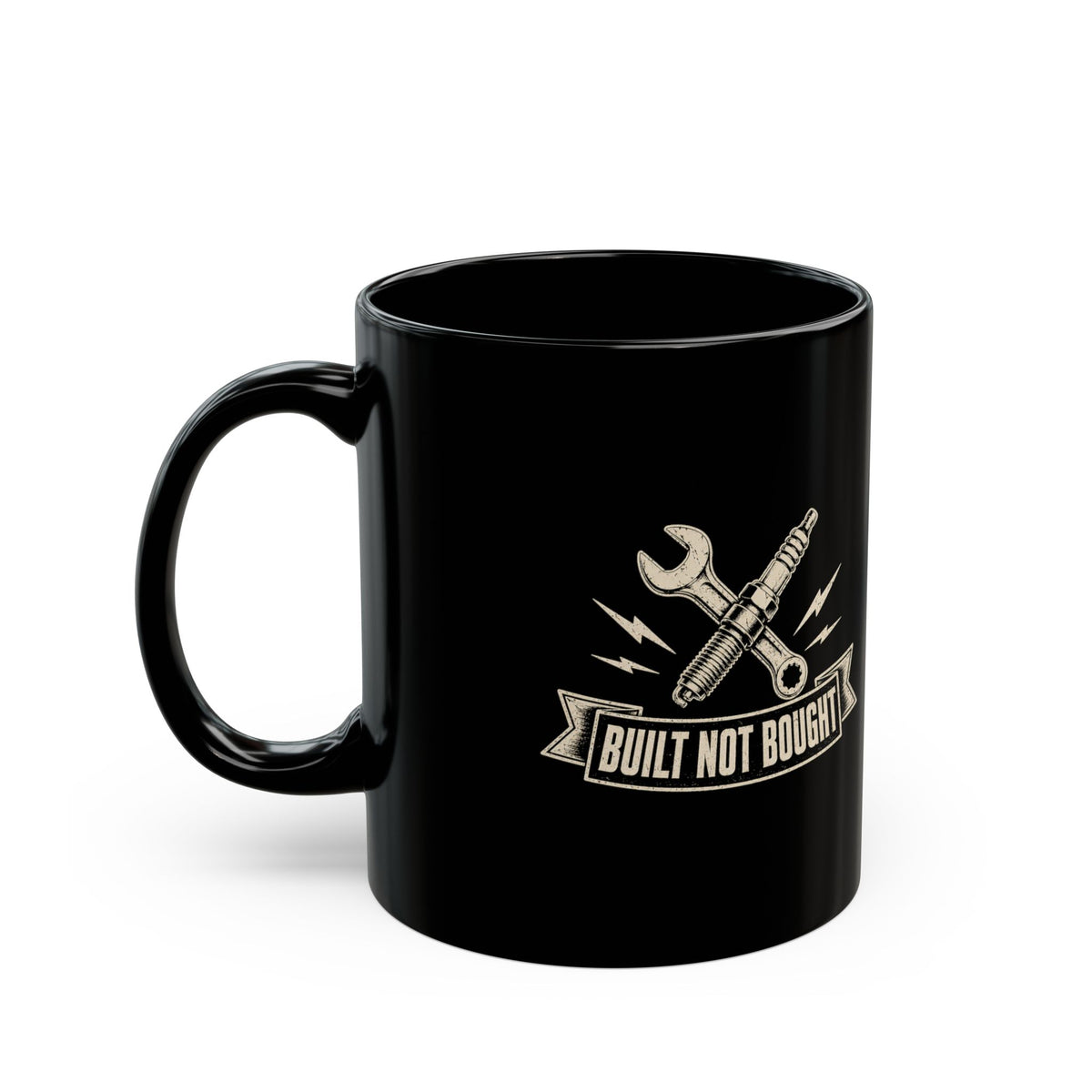 Milo Bailey Dog Dad Mom Built Not Bought Mechanics Mug – Black Ceramic Coffee Cup
