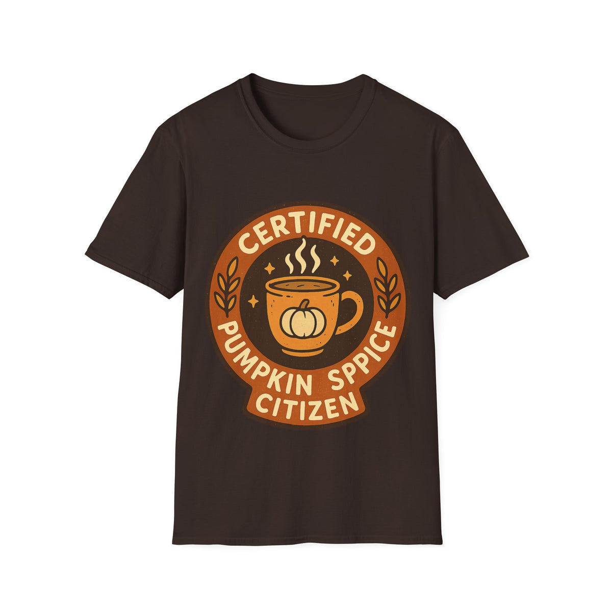 Certified Pumpkin Spice Citizen Badge T-Shirt, Retro Fall Season Coffee Mug Tee - Trending Now - September 2026