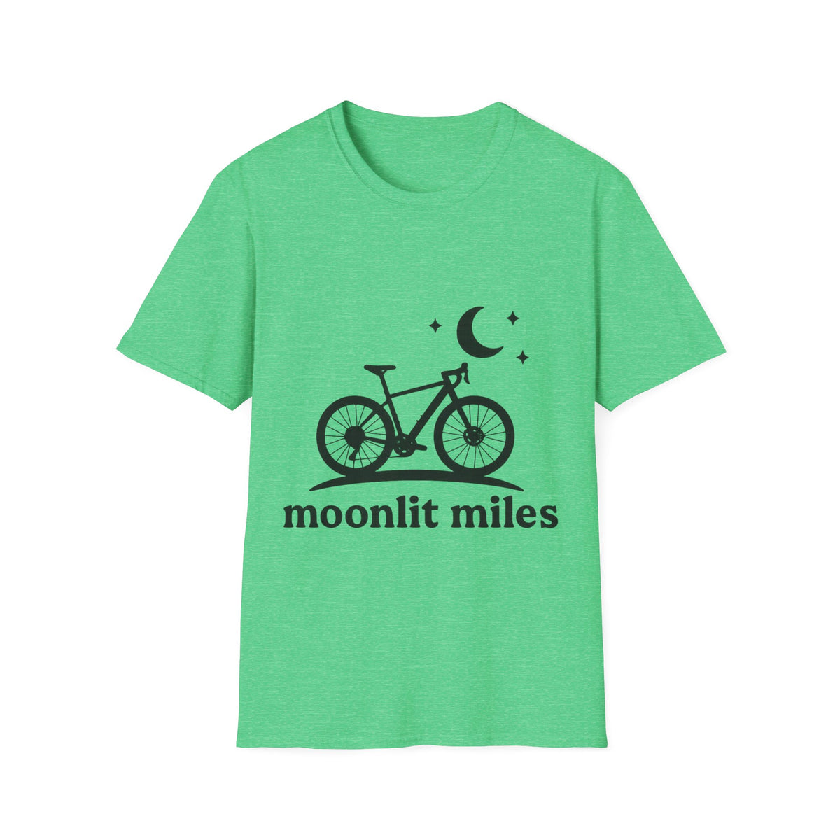 "Moonlit Miles" Celestial Cycling Tee | Night Rider Bike Graphic T-Shirt - Trending Now - September 2026