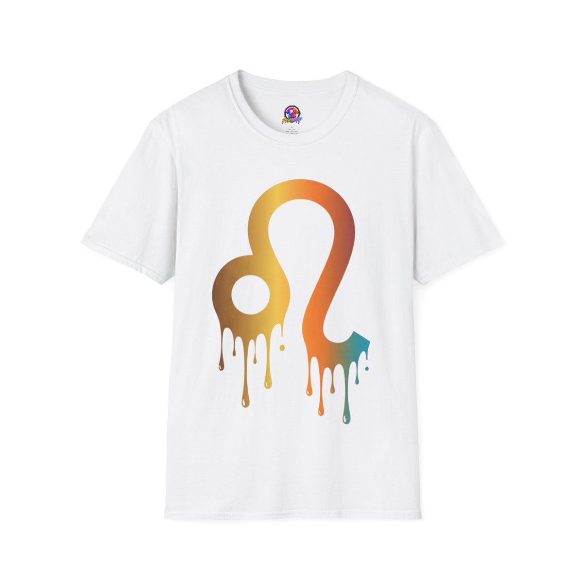 Leo Zodiac Drip T-Shirt — Colorful Astrology Sign Tee