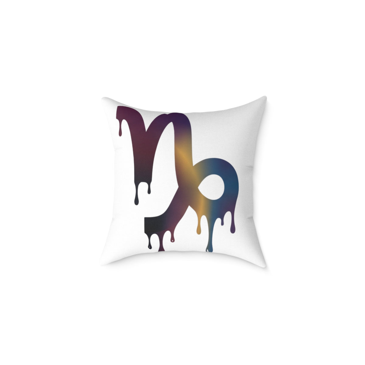 Capricorn Drip Zodiac Pillow — Astrological Decorative Throw Cushion