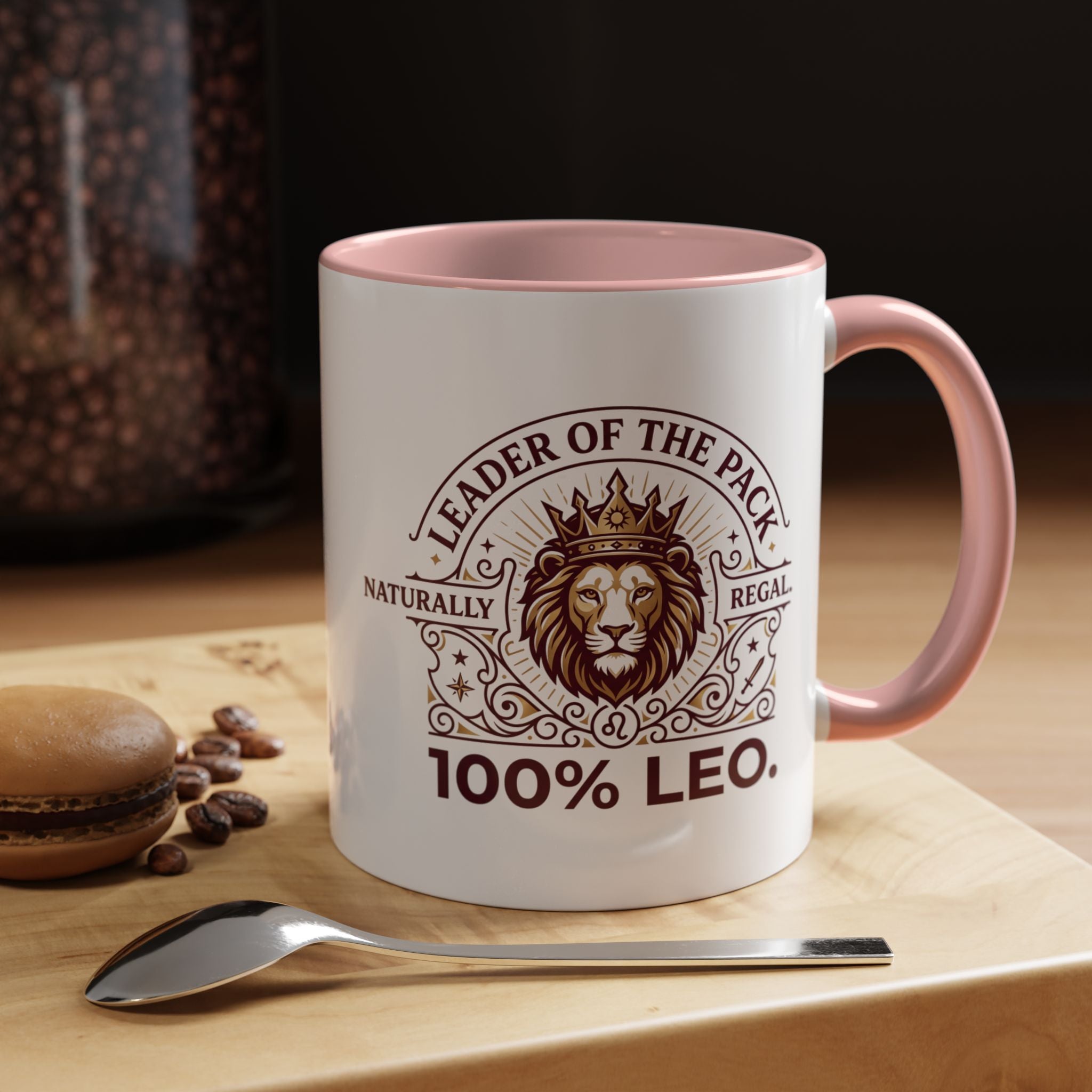 Leo Coffee Mug — 'Leader of the Pack' 100% Leo Zodiac Accent Mug