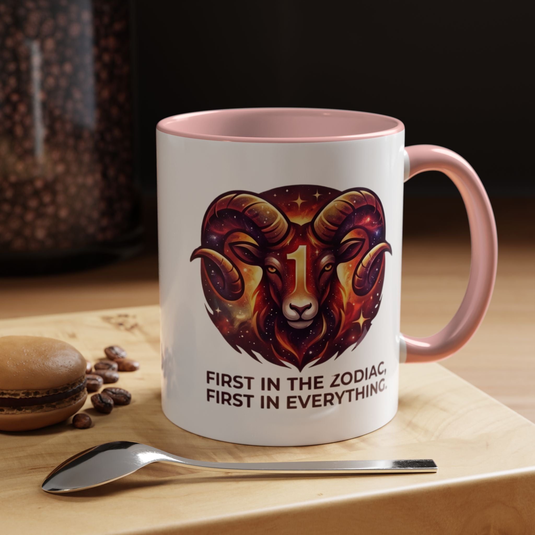 Aries Zodiac Coffee Mug — "First in the Zodiac, First in Everything" Accent Mug