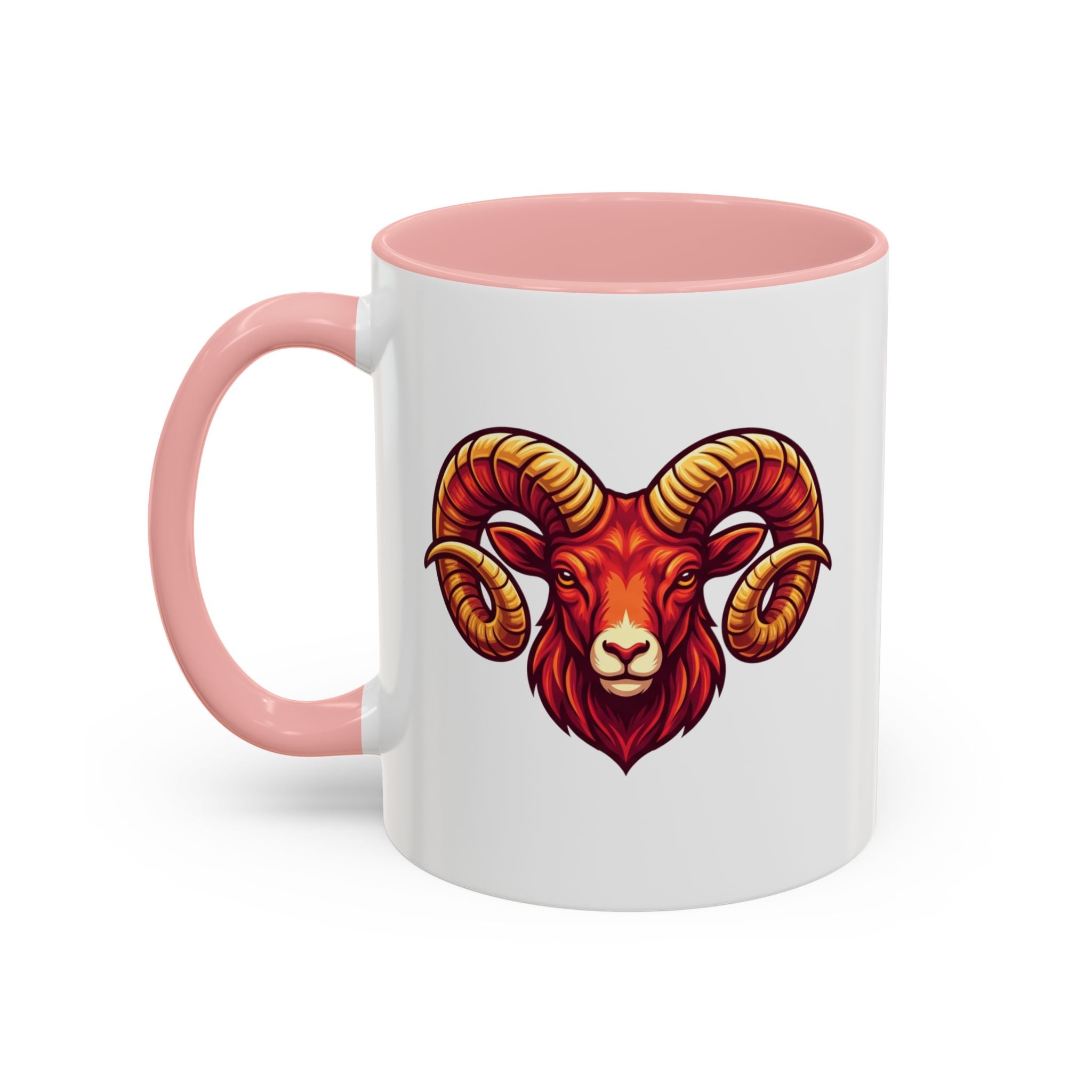 Aries Ram Accent Coffee Mug — Zodiac Goat Horoscope Gift