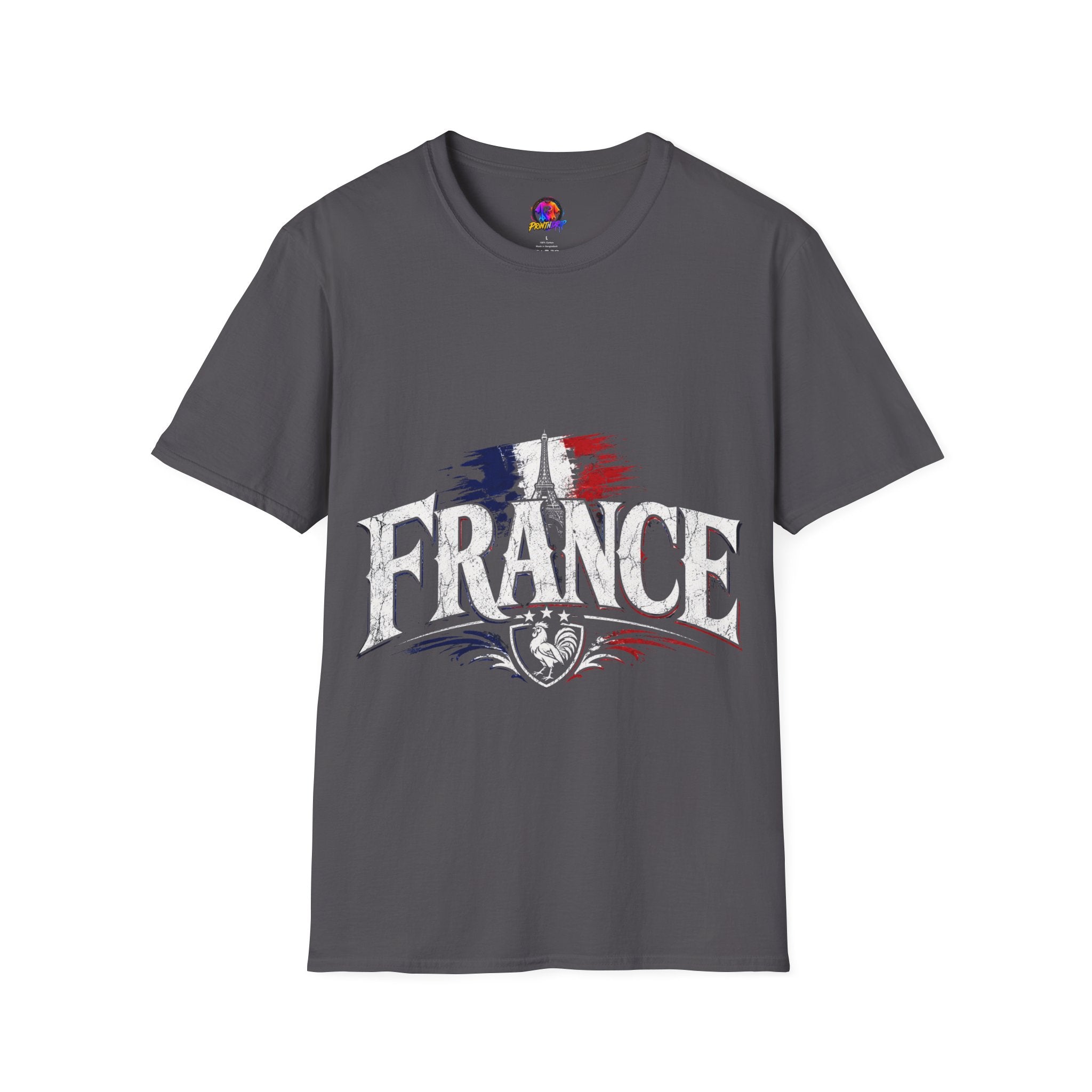 France Flag T-Shirt — Vintage Eiffel Tower French Pride Tee