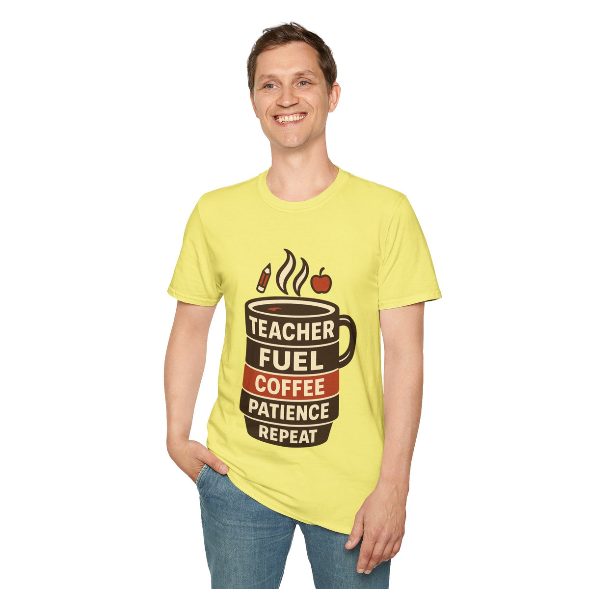 Teacher Fuel Coffee T-Shirt — 'Teacher Fuel: Coffee, Patience, Repeat' Shirt - Trending Now - August 2026