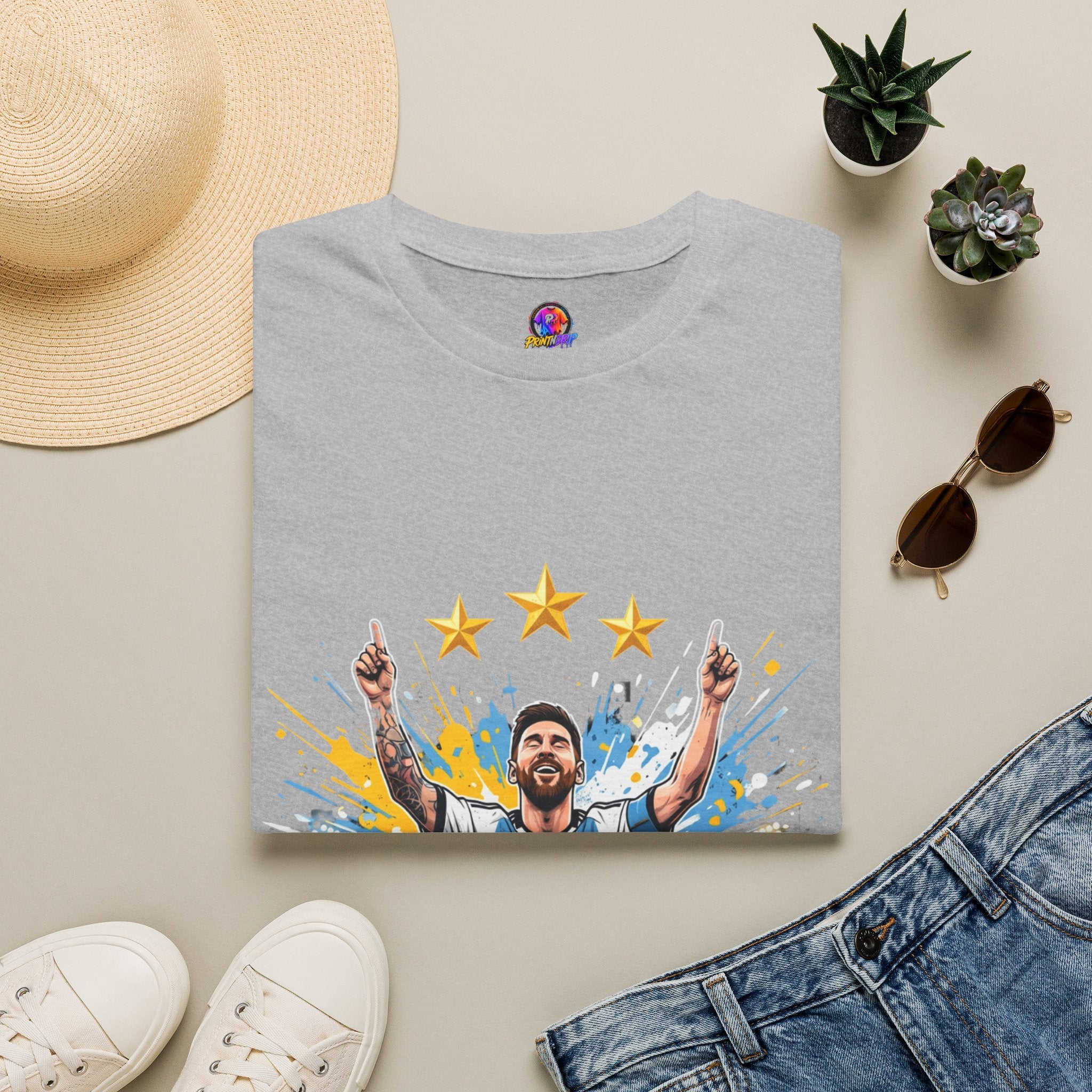 Argentina Messi  Soccer T‑Shirt — Argentina Messi 10 Fan Tee