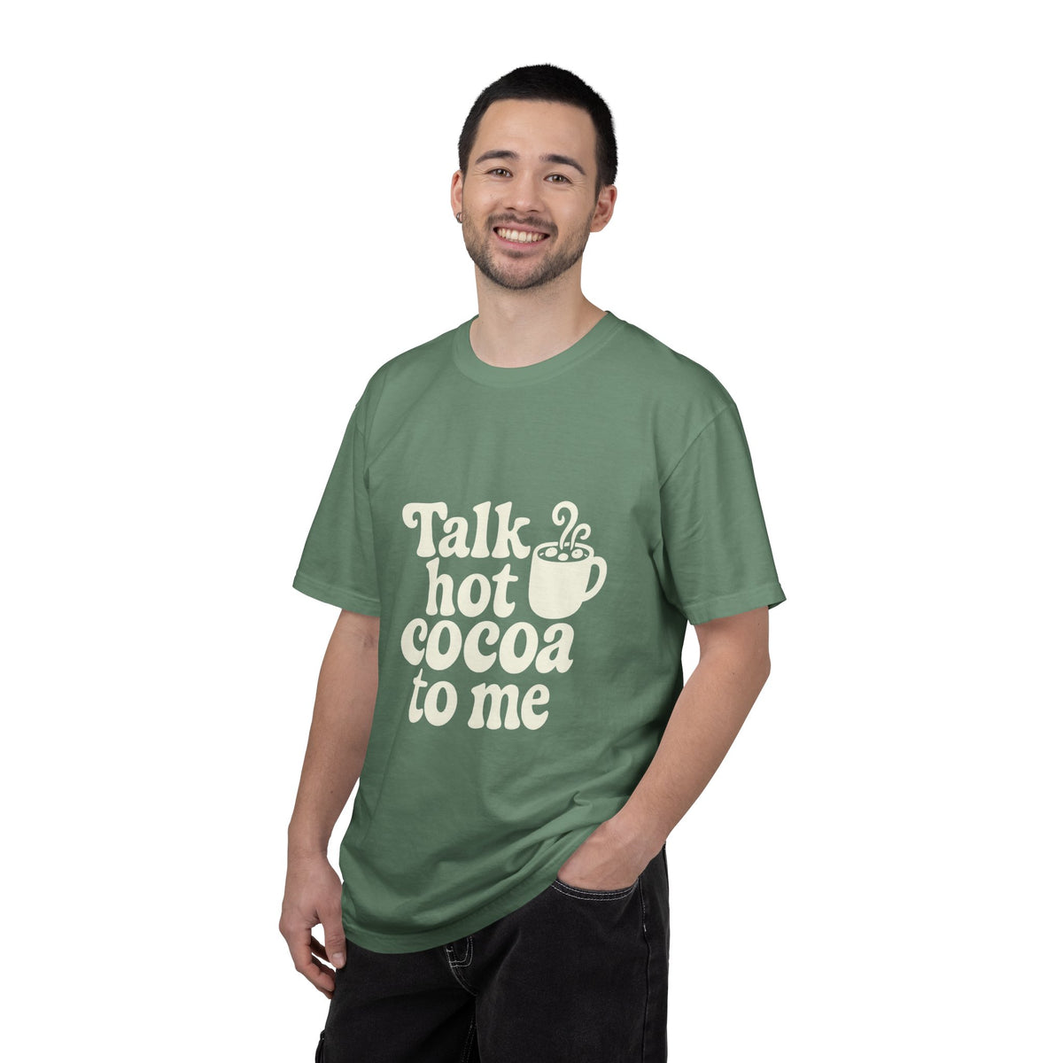Talk Hot Cocoa To Me Tee - Funny Winter Mug Graphic T-Shirt - Trending Now - October 2026
