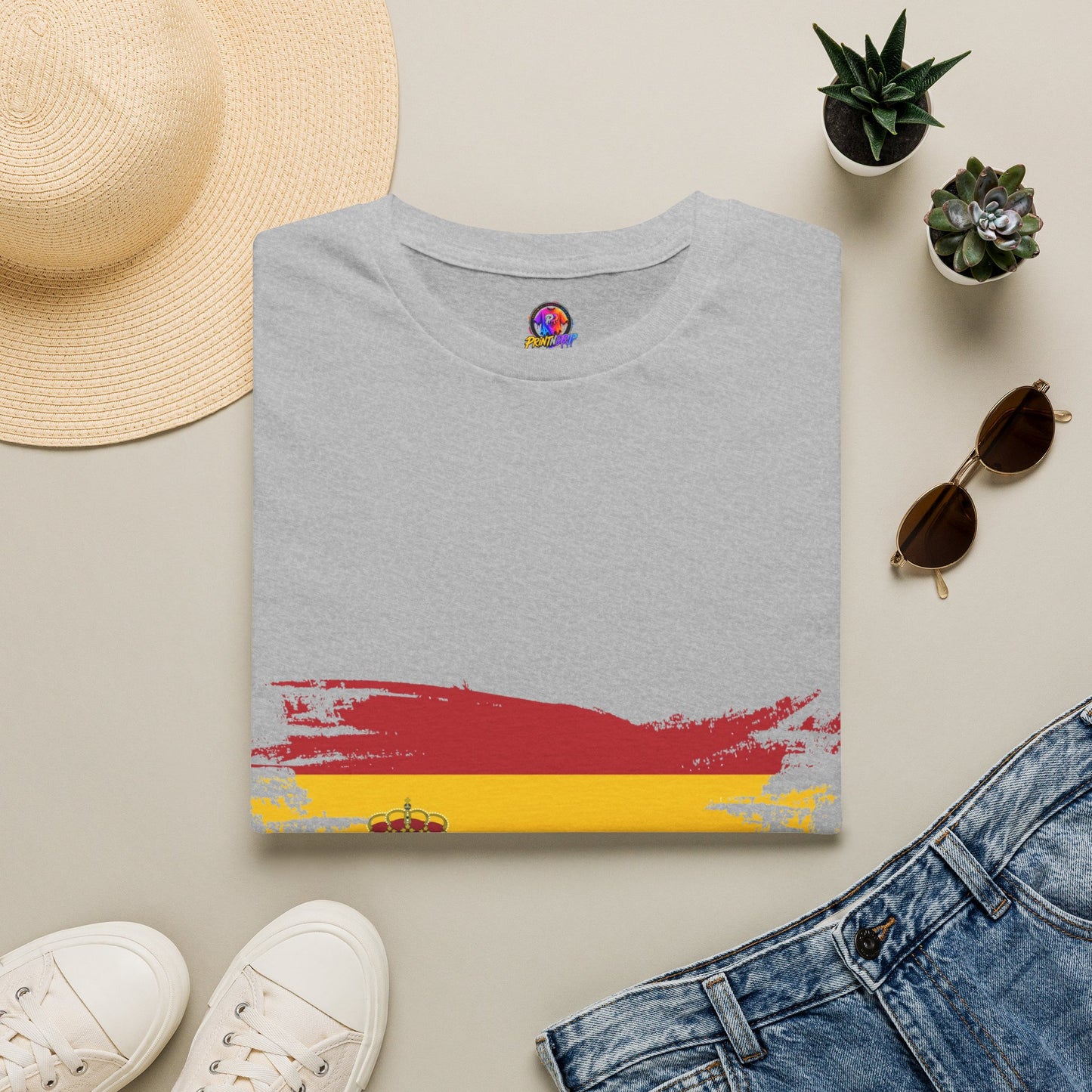 Spain Flag T-Shirt — Distressed Spanish Flag Graphic Tee