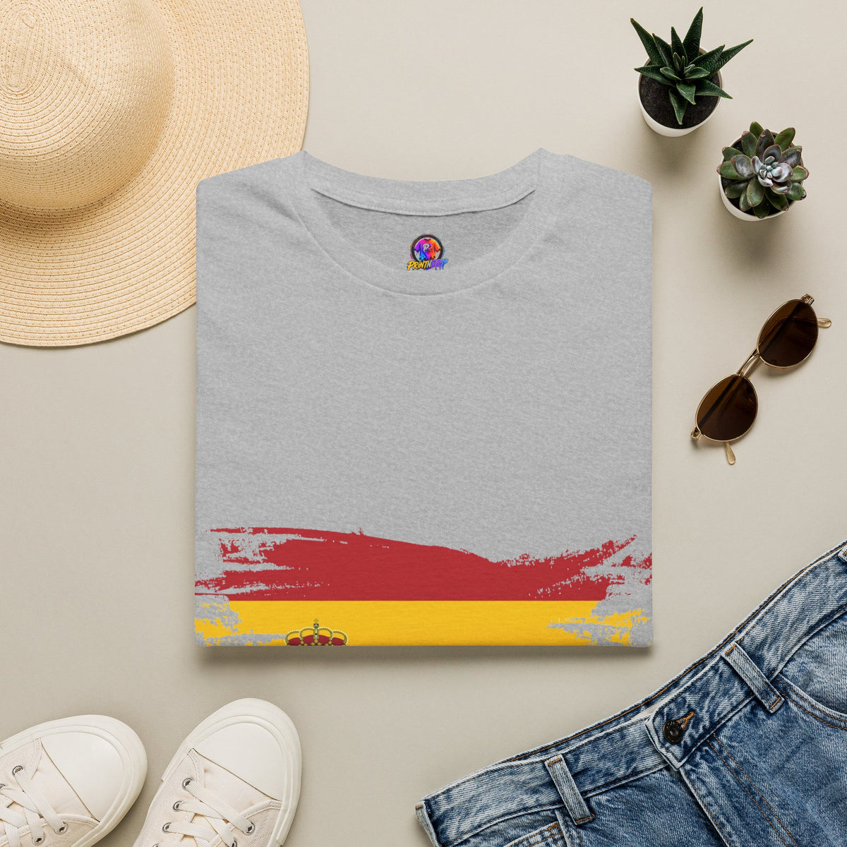 Spain Flag T-Shirt — Distressed Spanish Flag Graphic Tee