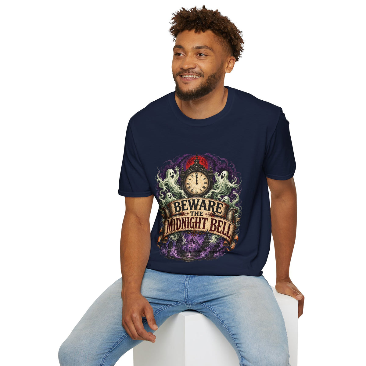 Halloween Beware Of Midnight Unisex Softstyle T-Shirt