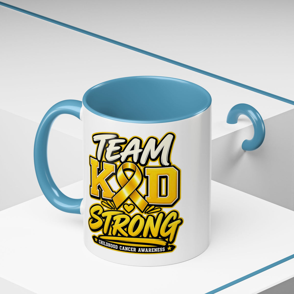 Team KID Strong Childhood Cancer Awareness Coffee Mug