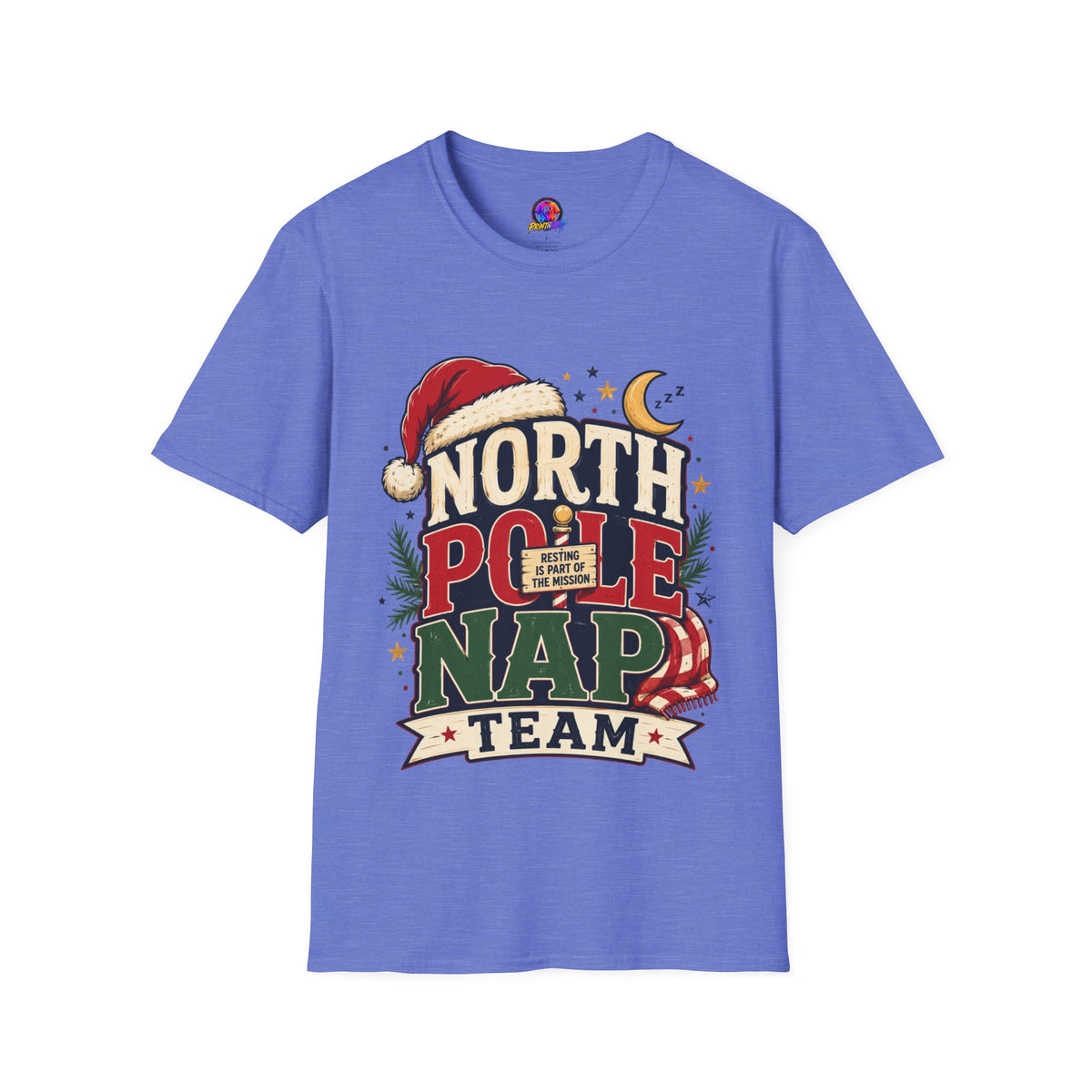 North Pole Nap Team T-Shirt — Funny Christmas Sleepy Holiday Tee