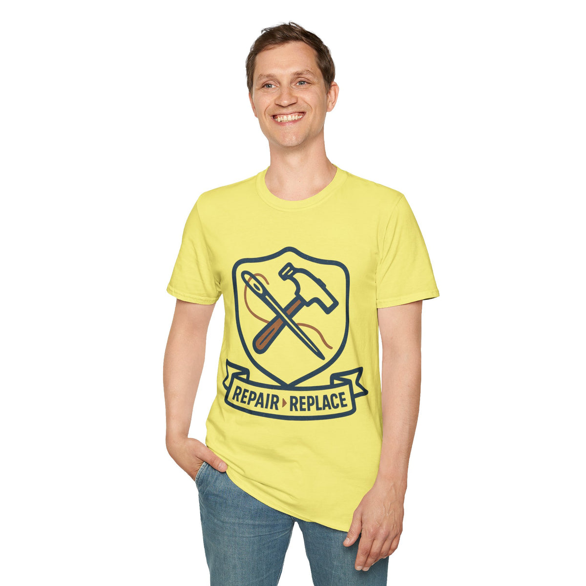 Home Project Helper Vintage Shield Badge T-Shirt, Retro Construction Handyman Tools Graphic Tee - Trending Now - September 2026