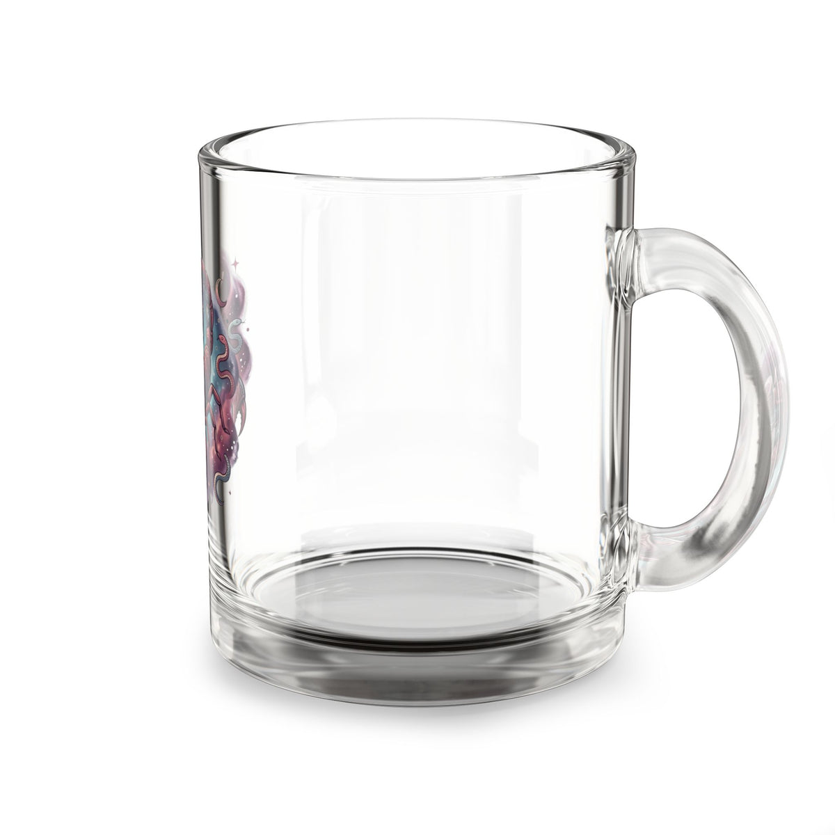 Scorpio Zodiac Glass Mug — Mystical Cosmic Scorpion 10oz