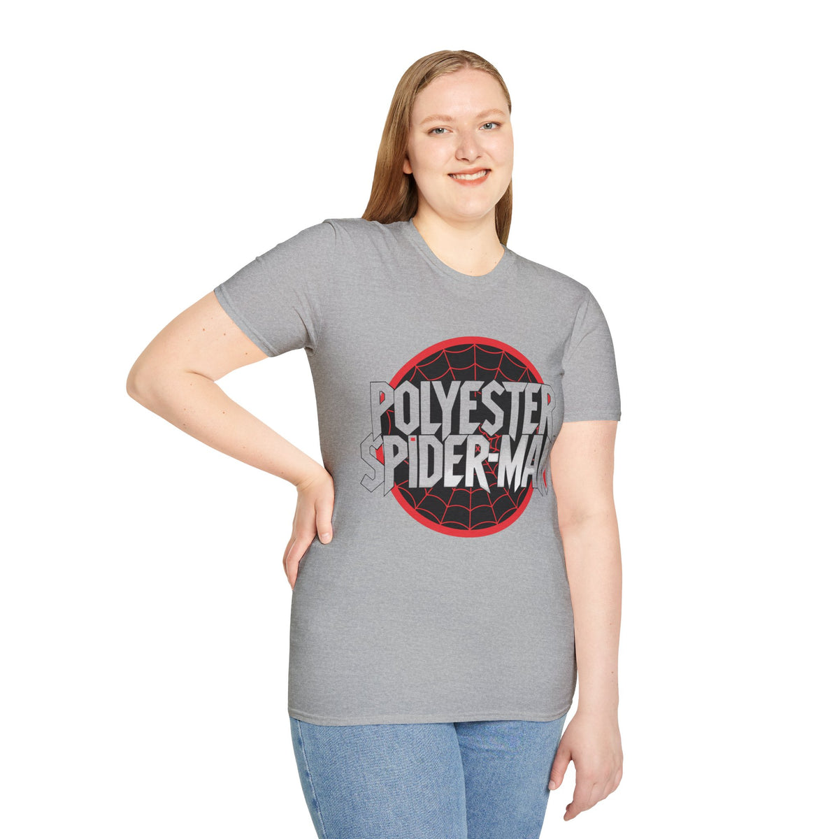 Polyester Spider-Man T-Shirt — Retro Web Logo Graphic Tee - Trending Now - August 2026
