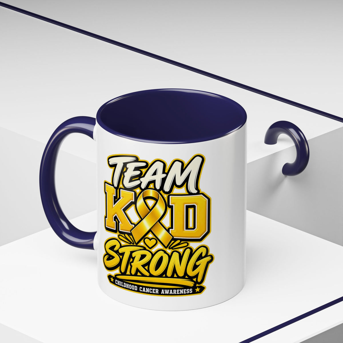 Team KID Strong Childhood Cancer Awareness Coffee Mug