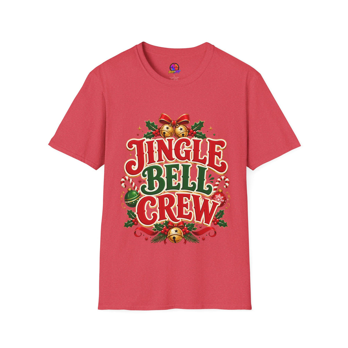 Jingle Bell Crew T-Shirt — Festive Christmas Holiday Tee