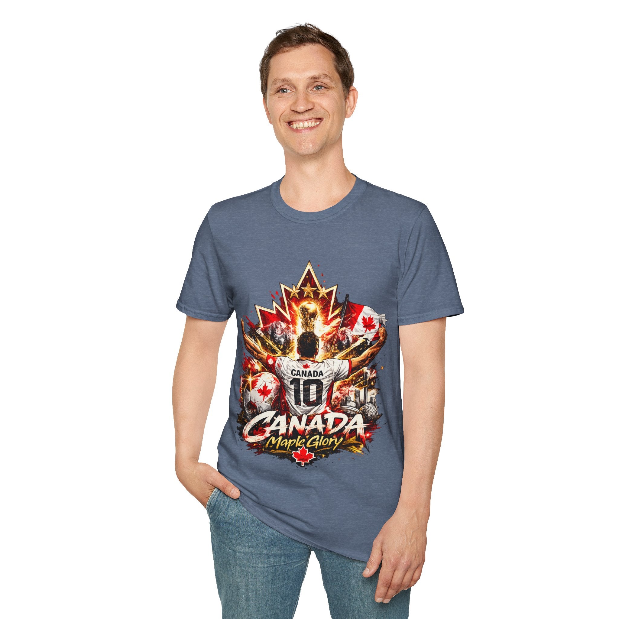 Canada Maple Glory T‑Shirt — Vintage Canadian Maple Leaf Graphic Tee